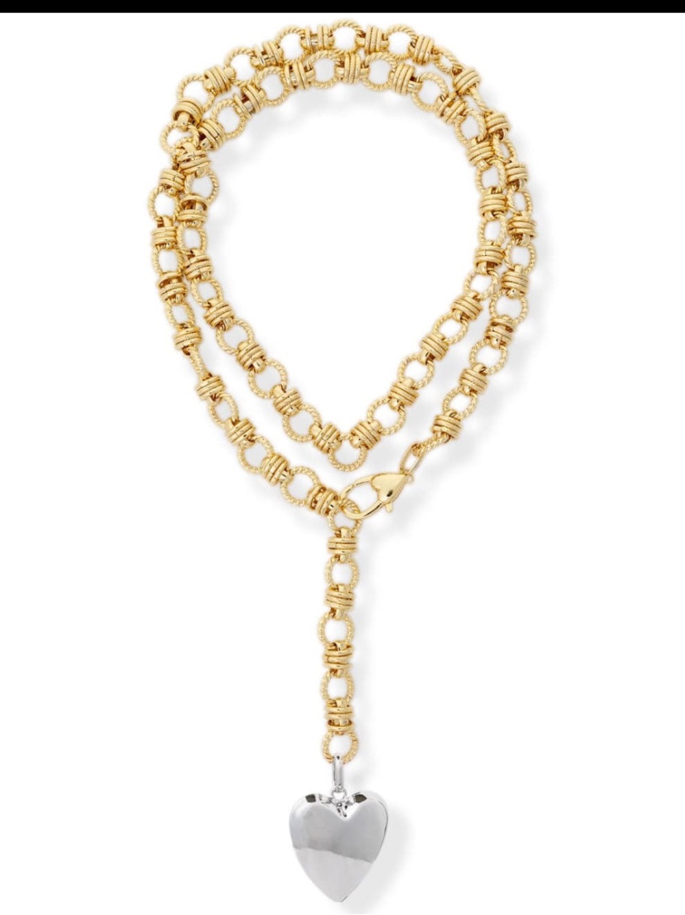 Bracha Rowan Heart Lariat NWT